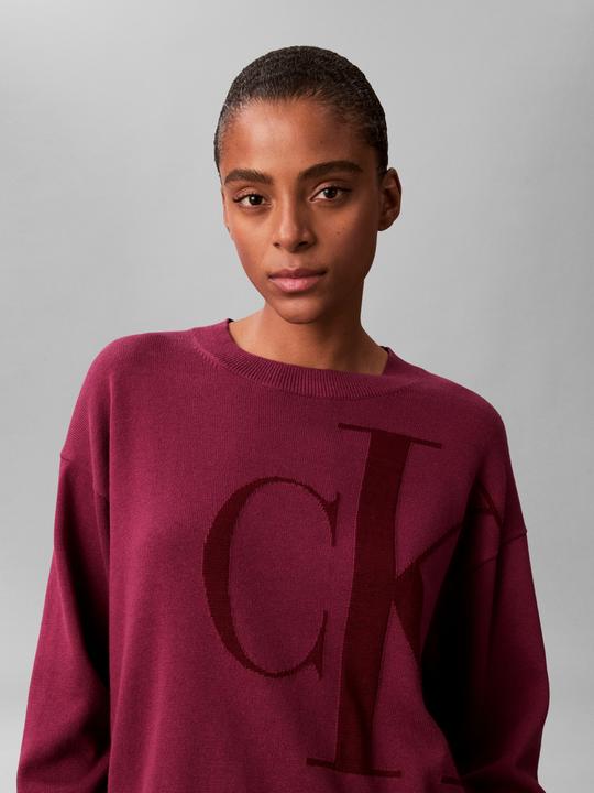Produktbild Calvin Klein Langarm-Pullover aus glatter Baumwolle (L)