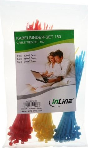 Actual product image InLine Cable tie set (Plastic cable ties, 150 pcs.)