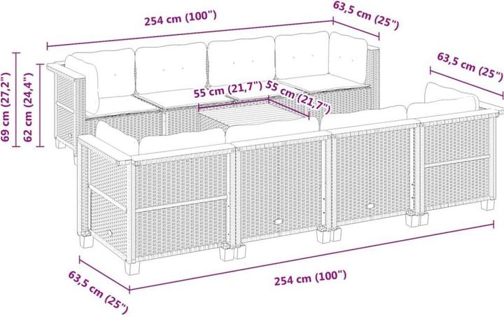 Produktbild vidaXL Rosa