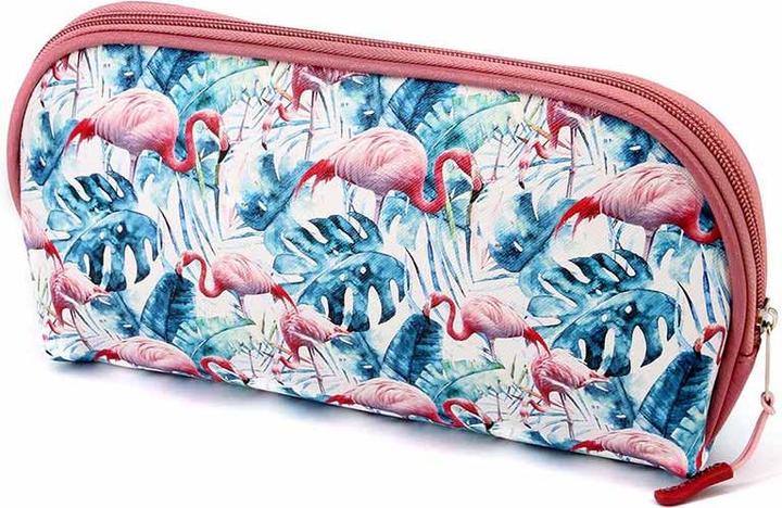 Actual product image Oh My Pop! Small Jelly Toiletry Bag Flamenco Tropical