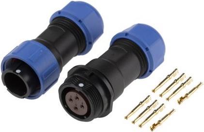 Produktbild RS PRO 4 Way Inline Socket And Plug 5a Ip68