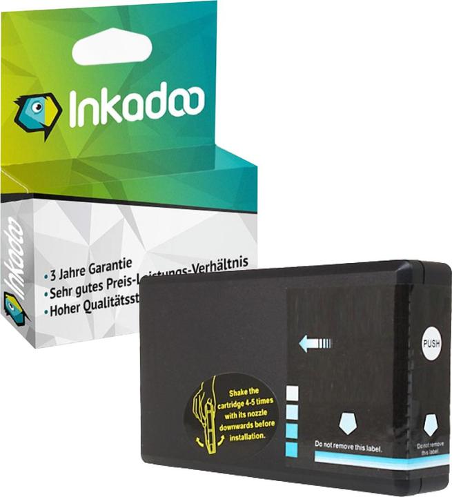 Produktbild Inkadoo Druckerpatronen kompatibel zu Epson C13T70124010 / T7012 Tintenpatrone, cyan Cyan (C)