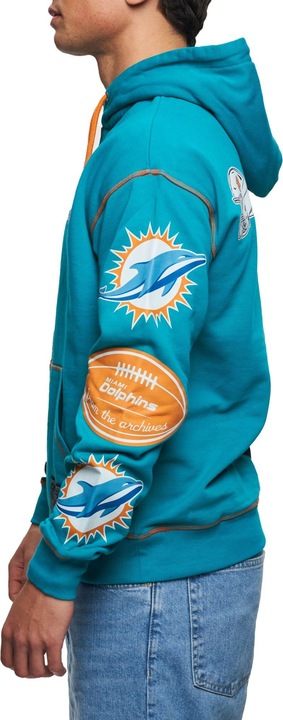 Produktbild Recovered Re:covered Fleece Hoody - INK DYE Miami Dolphins - XXL (XXL)