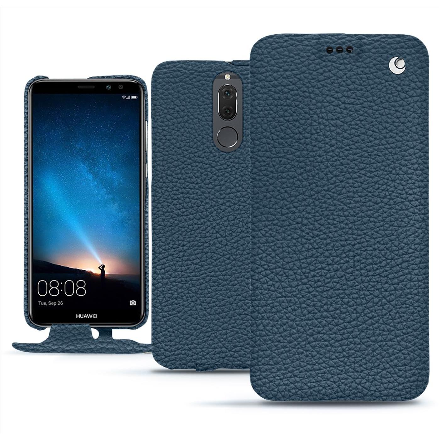 Thumbnail - Noreve Lederschutzhülle vertikal (Huawei Mate 10 Lite), Smartphone Hülle, Blau