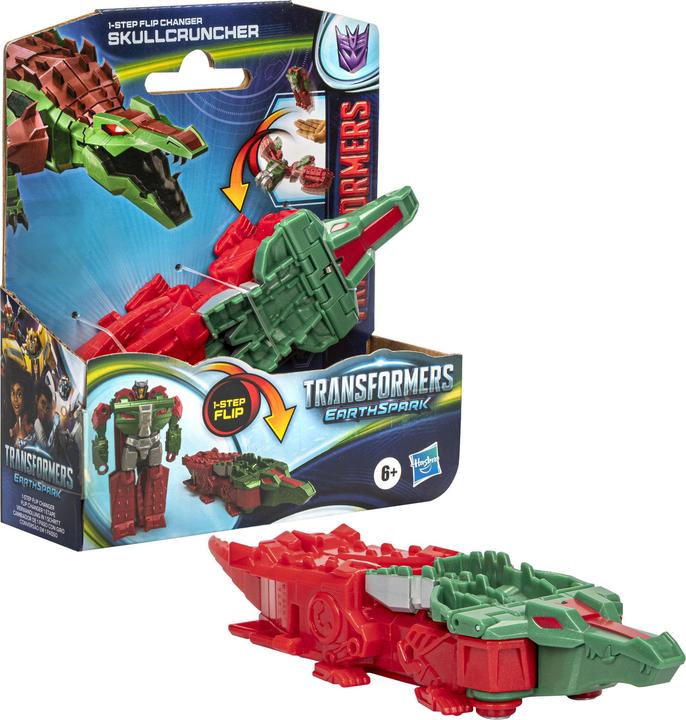 Actual product image Transformers EarthSpark 1-Step Flip Changer Skullcruncher