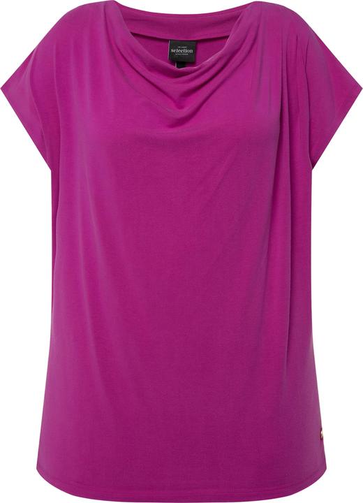 Produktbild Ulla Popken T-Shirt, Wasserfall-Ausschnitt, Halbarm (50, 52)