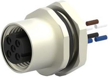 Produktbild TE Connectivity M12,FRONT MOUNTING,FEMALE,A,5P,0.2M WIRE