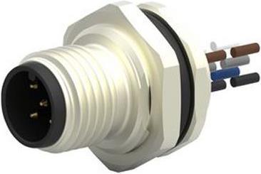 Produktbild TE Connectivity M12,REAR MOUNTING,MALE,A,5P,0.2M WIRE