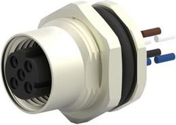 Produktbild TE Connectivity M12,REAR MOUNTING,FEMALE,A,5P,0.2M WIRE