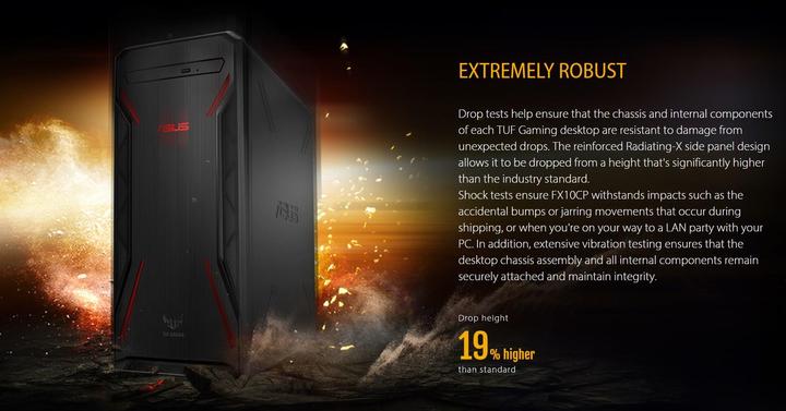 Produktbild ASUS TUF Gaming FX10CP-CH009T (Intel Core i5-8400, 8 GB, 128 GB, GeForce GT 1030)