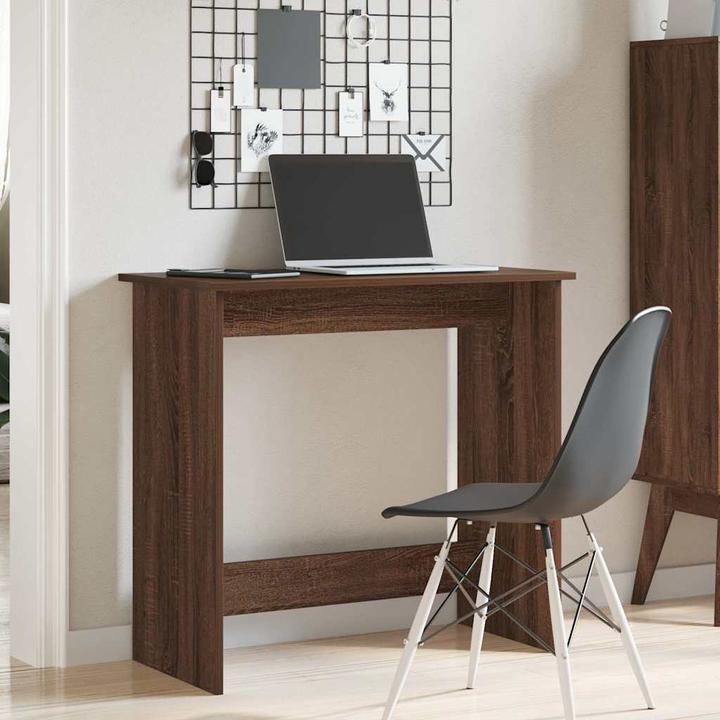 Immagine prodotto VidaXL Scrivania in rovere marrone 84x40x75 cm Scrivania in legno per ufficio (80 x 40 x 75 cm)