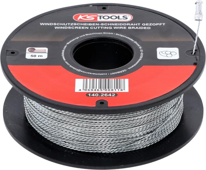 Actual product image KS Tools Scheiben-Schneiddraht, gezopft, 50 m