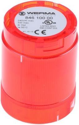 Actual product image Werma Permanent filament beacon,red,50mm