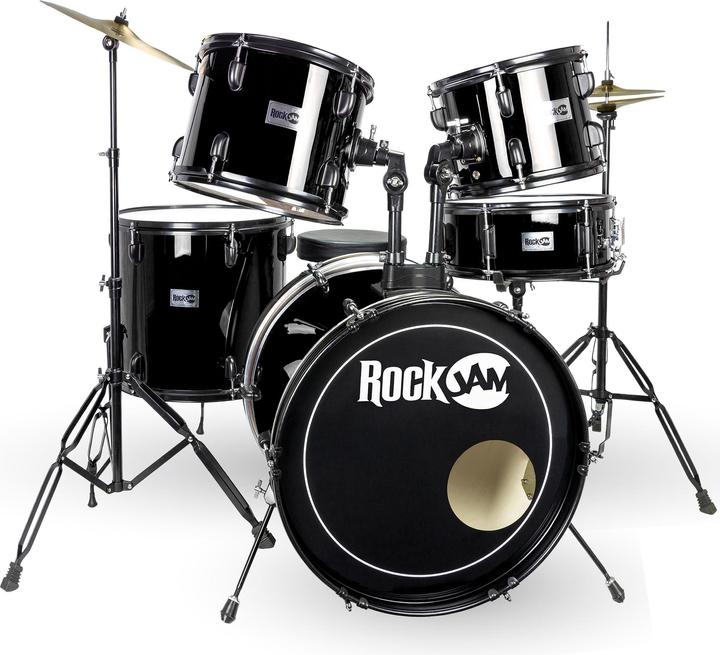 Produktbild PDT RockJam Full size drum kit - Black