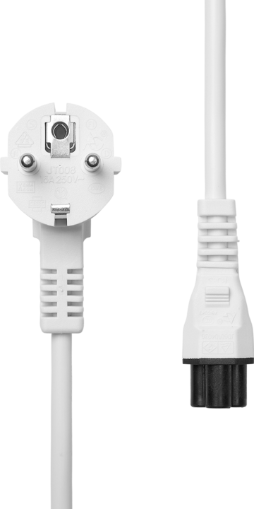 Produktbild ProXtend Power Cord Schuko Angled to C5 5M White (5 m)