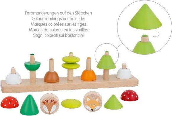 Produktbild Goki Farben- und Formensortierspiel 'kleine Waldfreunde'