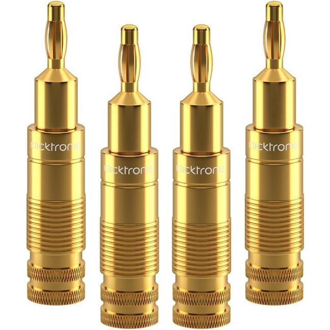 clicktronic Banana-Stecker, Audio Stecker, Blau