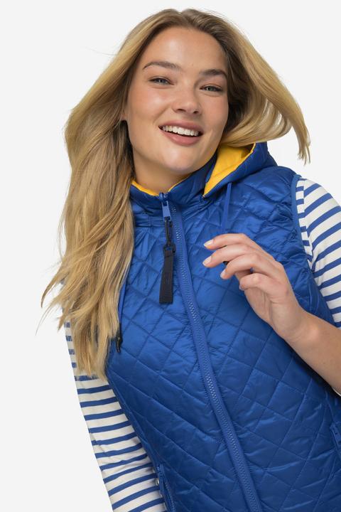 Produktbild Laurasøn Damen Wende-Steppweste, Kapuze royalblau M 825345756-M (M)