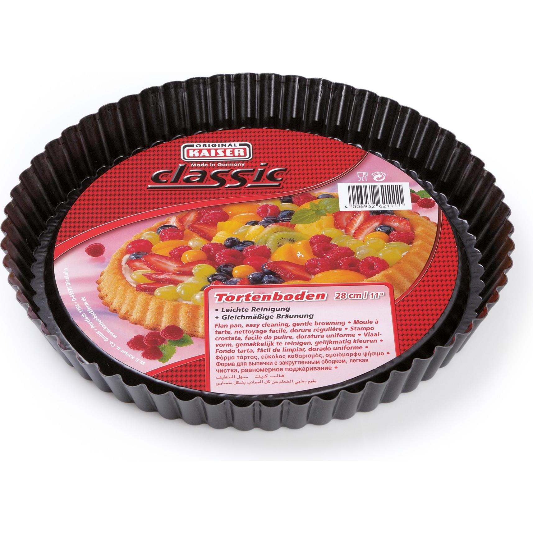Thumbnail - Kaiser Obstbodenform Obstkuchenform Tortenbodenform 28cm Classic beschichtet, Backform, Schwarz