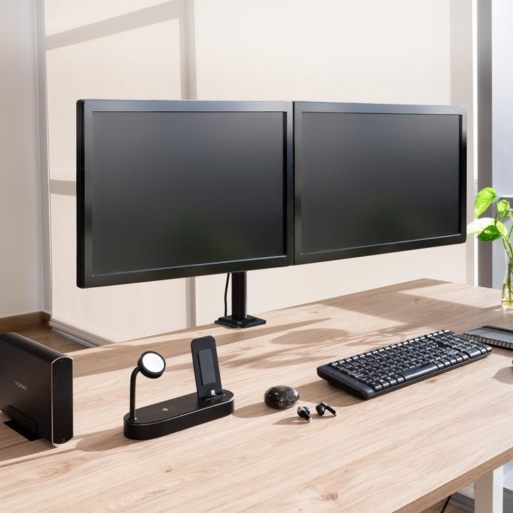 Produktbild Tooq Technology SOPORTE MESA GIRA INCLI 2 BRAZOS 17-27" NEGRO (Tisch, 27.01", 16 kg)