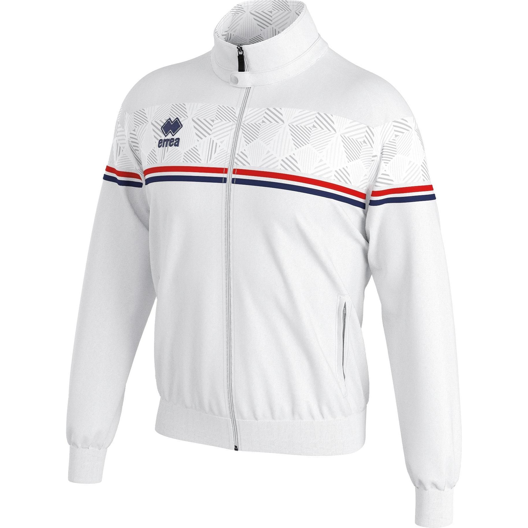 Errea, Herren, Jacke, Dexter Top Ad (M), Weiss, Rot, Blau, M