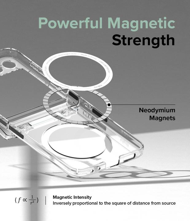 Actual product image Ringke Case for Galaxy Z Flip 5 SLIM HINGE MAGNETIC CLEAR (Samsung Galaxy Z Flip5)