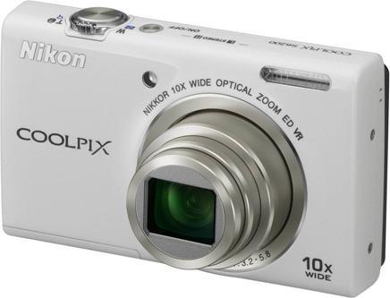 Produktbild Nikon Coolpix S6200, 16MP, 10x Zoom, HD-Movies, Weiss (1/2,3'')