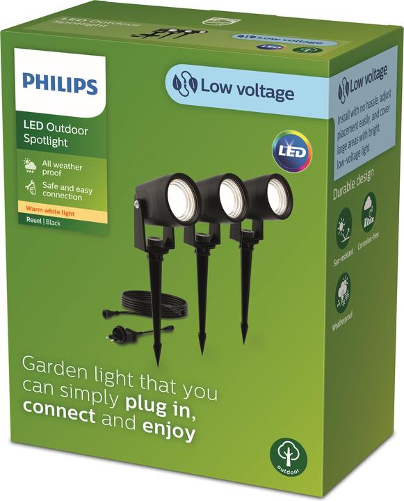 Image du produit Philips Reuel Spot 3er-Set Niedervolt (180 lm, IP44)