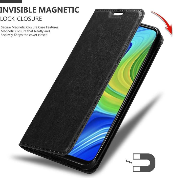 Actual product image Cadorabo Book Invisible Magnet Cover (Xiaomi Redmi Note 9)