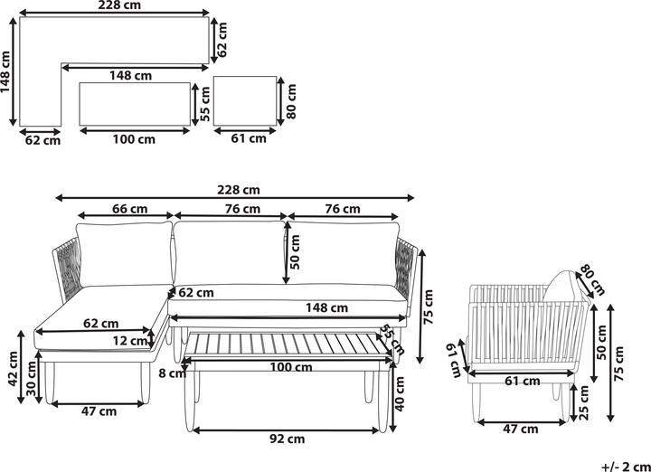 Produktbild Beliani Cremona