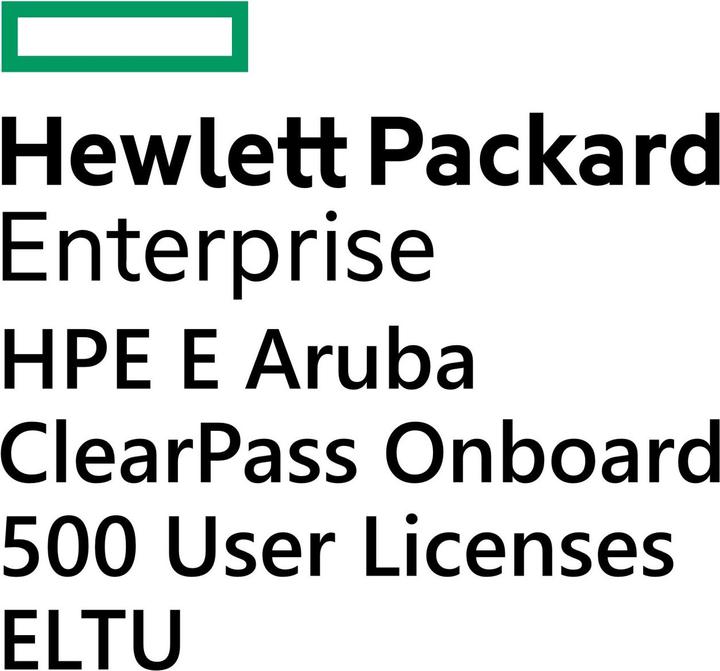 Actual product image HPE E Aruba ClearPass Onboard 500 User Licenses E-LTU (500 Devices)
