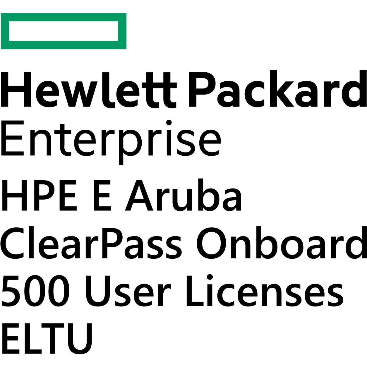 Thumbnail - HPE E Aruba ClearPass Onboard 500 User Licenses E-LTU für iOS & Windows & Linux & Mac OS & ChromeOS & Android