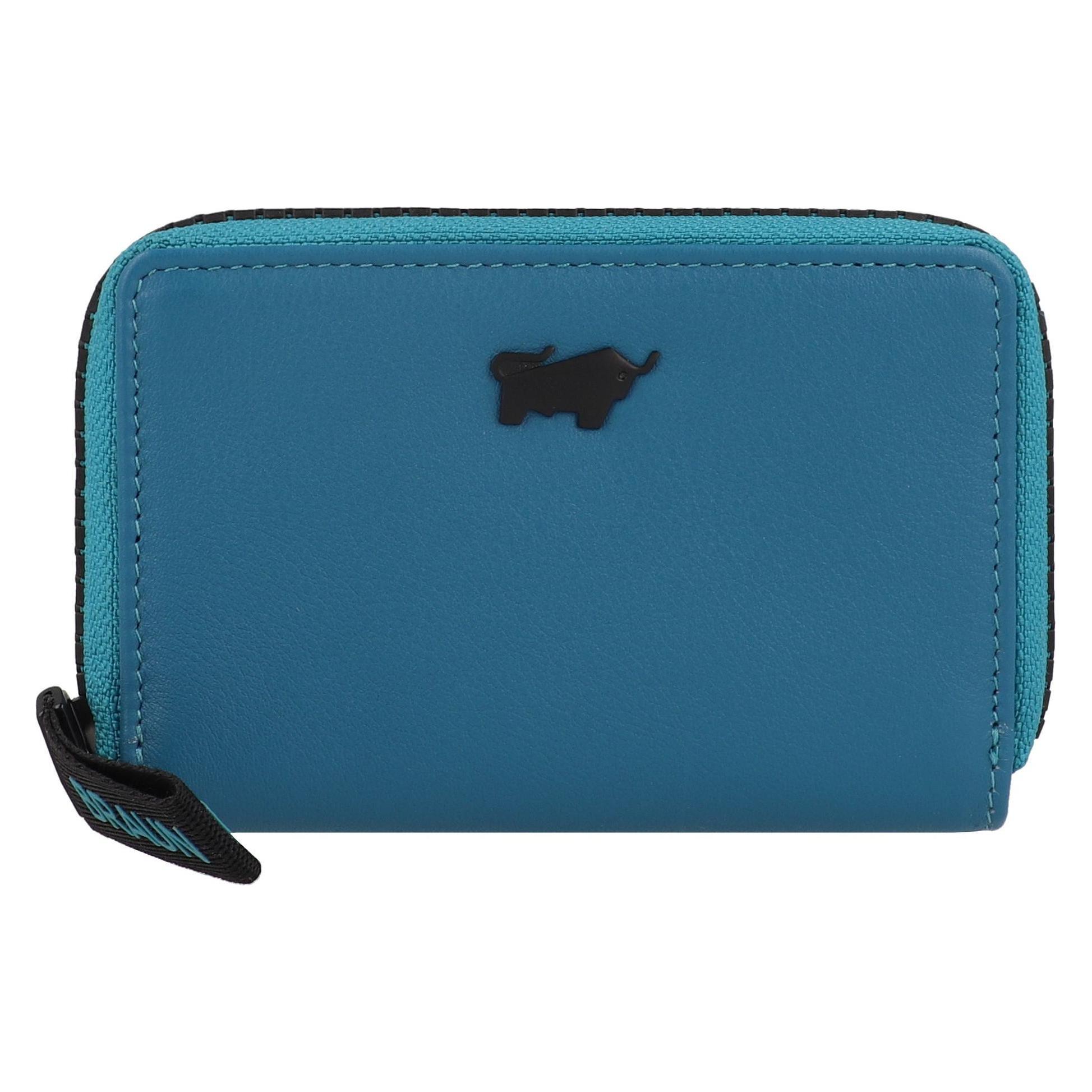 Braun Büffel, Herren, Portemonnaie, Capri Geldbörse Rfid Schutz Leder 11 Cm, Blau