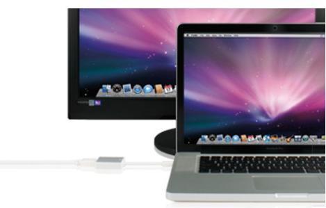 Actual product image Moshi Mini DP to HDMI adapter with audio support (Apple)