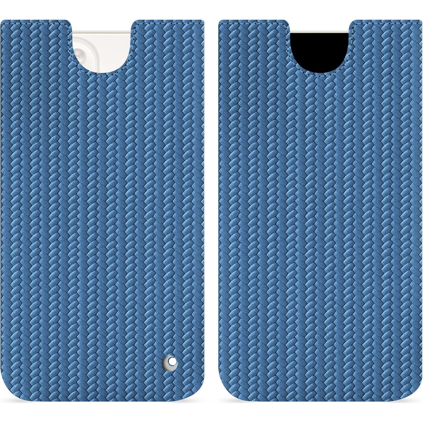 Noreve Lederschutzhülle (Apple iPhone 15 Plus), Smartphone Hülle, Blau