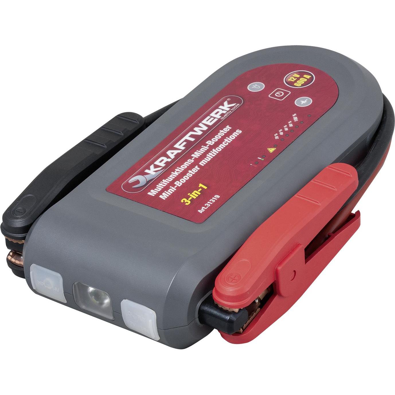 Thumbnail - Kraftwerk, Starthilfe, Mini-Booster 600A, 3.7 V-40'500 mAh (900 A, 40500 mAh)