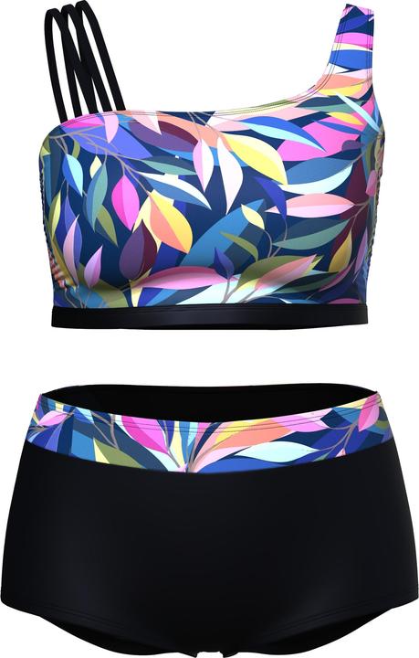 Actual product image Ulla Popken Split Strap Leaf Print Bikini Set (42)
