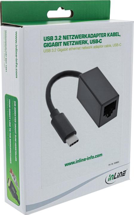 Produktbild InLine USB 3.0 Netzwerkadapter Kabel (USB 3.0, RJ45 (1x))