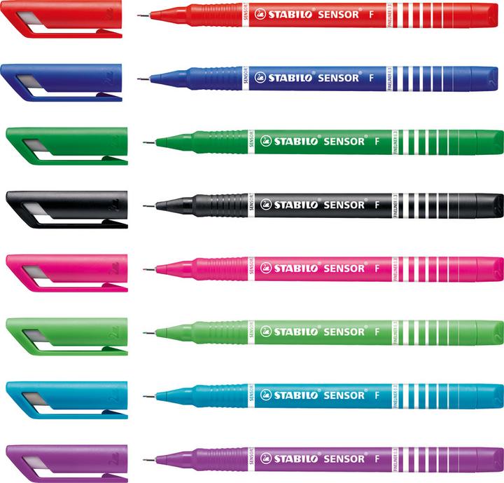 Immagine prodotto STABILO SENSOR F Finliner con affilatore a molla (Purple, 1 x)