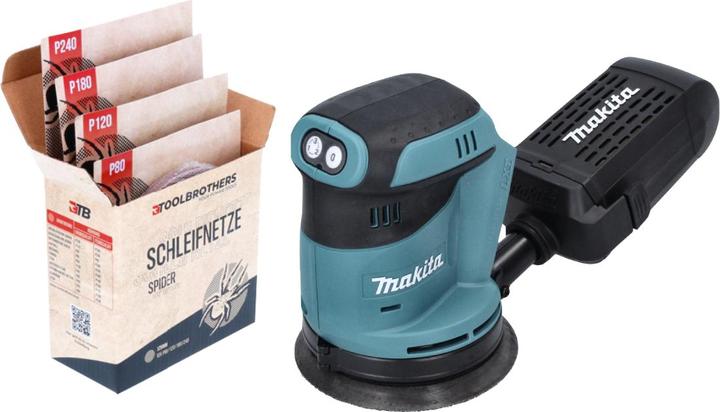Produktbild Tool Brothers DBO 180 Z Akku Exzenterschleifer 18 V 125 mm + Toolbrothers SPIDER Netzschleifmittel Set - ohne Akk (Exzenterschleifer)