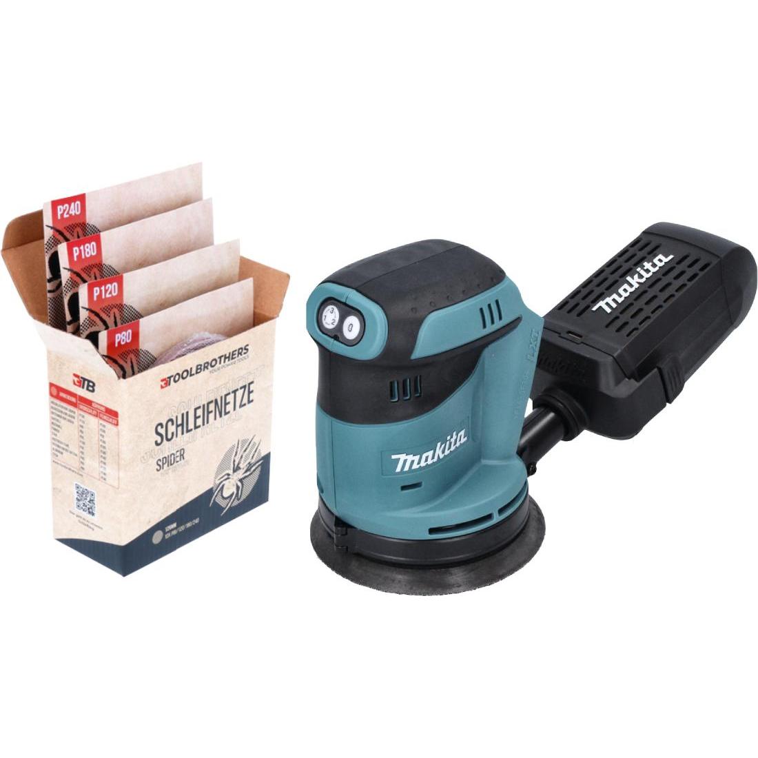 Thumbnail - Tool Brothers, Schleifmaschine + Poliermaschine, DBO 180 Z Akku Exzenterschleifer 18 V 125 mm + Toolbrothers SPIDER Netz...