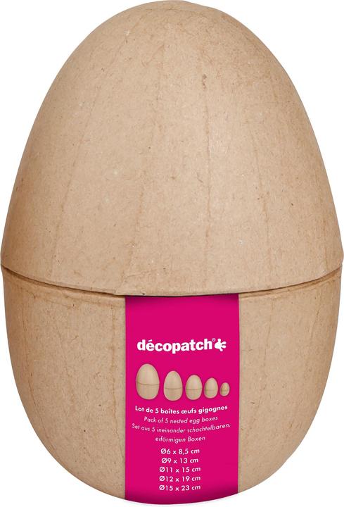 Actual product image Décopatch Paper mache egg boxes