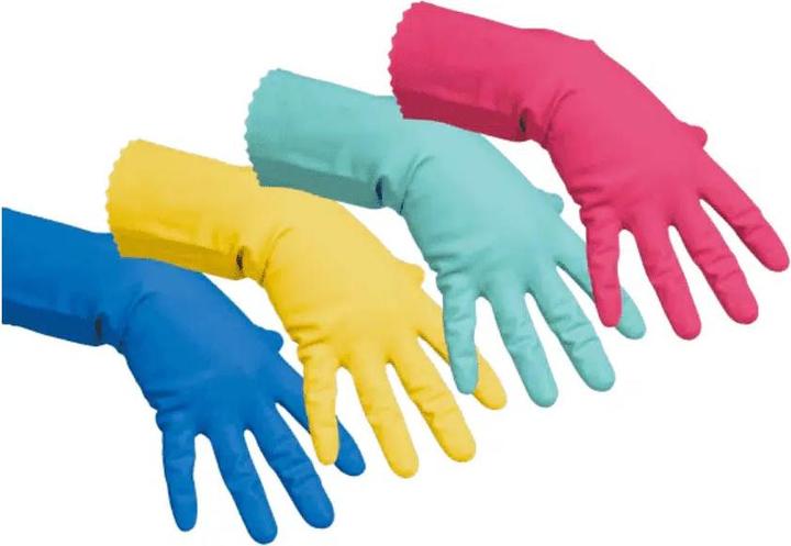 Produktbild Vileda Mehrzweckhandschuhe Blau M 100156 Professional (M)