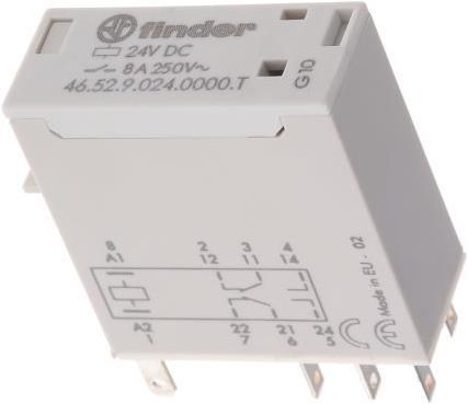 Produktbild Finder Relay 8A DPDT 24vdc