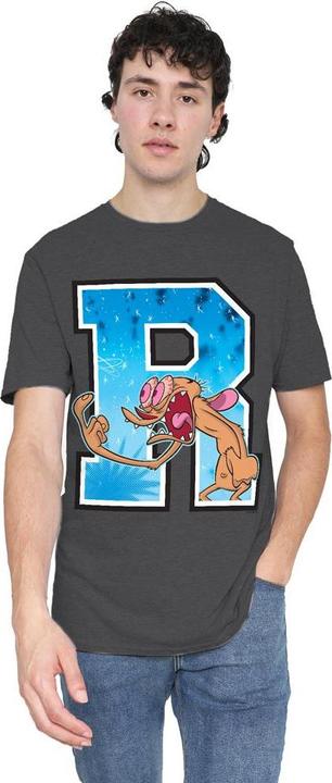 Actual product image Ren & Stimpy Unisex Adult R Is For Ren T-Shirt (S)