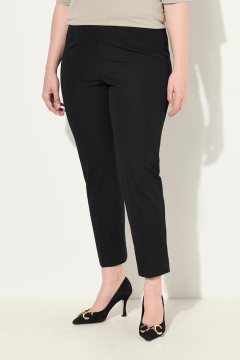 Actual product image Ulla Popken Cropped Stretch Blend Elastic Waistband Pants (54)