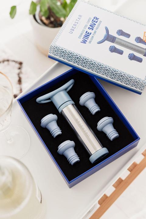 Image du produit Uberstar Wine Saver pompe à vide bouchon de vin (Bouchon de vin)