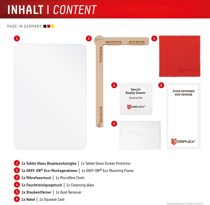 Productafbeelding Displex Tablet Glass, Tablet Schutzglas (1 Stuk, Samsung Galaxy Tab S10 FE+)
