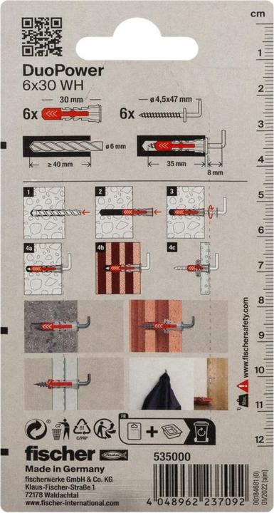 Actual product image Fischer Duopower (6 pcs.)