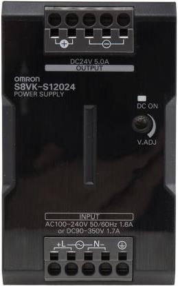 Produktbild Omron Industrial Automation DIN rail power supply, 120 W, 24VDC, 5A